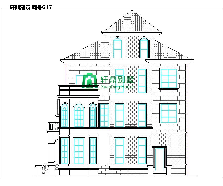 歐式三層半自建別墅設計圖3.jpg