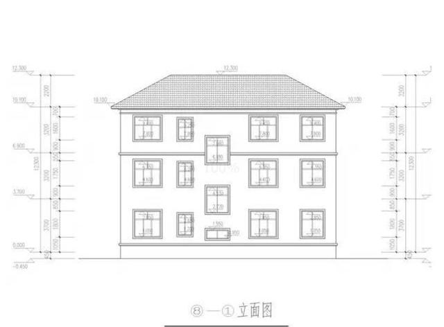 推薦一款三層的自建房，四開(kāi)間的結(jié)構(gòu)這樣的設(shè)計(jì)方案，帶立面效果圖，看起來(lái)更加的直觀!