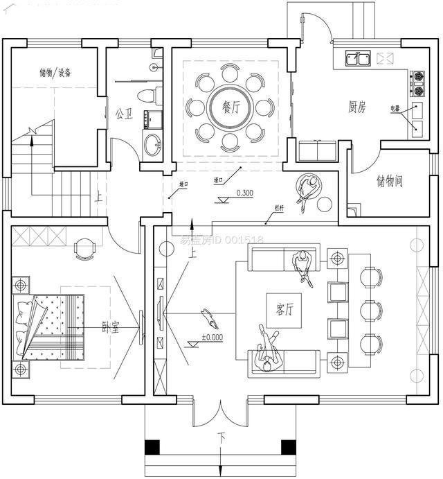 4層新中式別墅，設(shè)計(jì)新穎，功能區(qū)明確，簡單大氣！