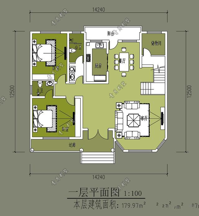 本戶型設(shè)計(jì)漂亮大方，層次分明，不拘一格，外觀大氣上檔次，誰入住誰知道，你值得擁有!