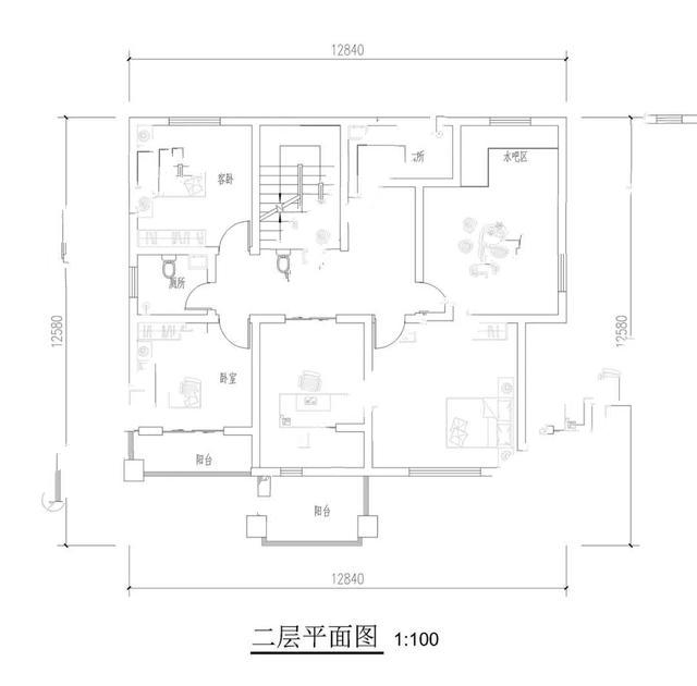 　圖紙推薦：12.8mx12.2m三層新中式圖紙，2020經(jīng)典之作，喜歡來欣賞吧！