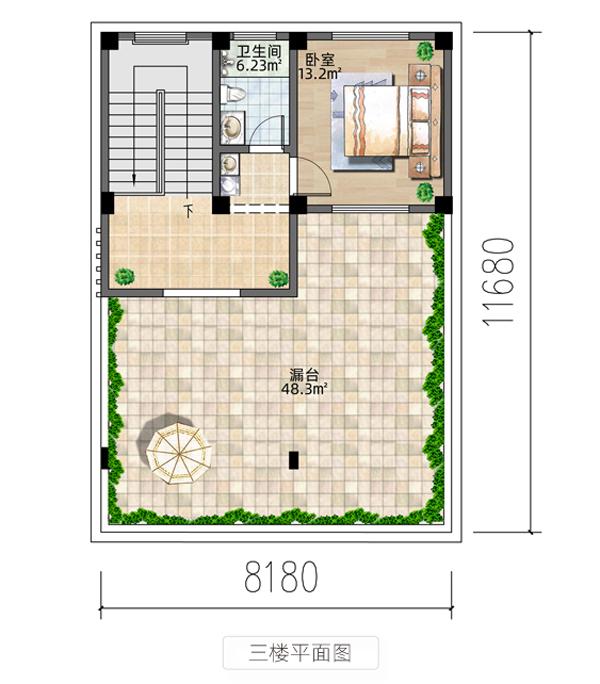 今天的小編輯將教你如何在8.1米寬的家園上建造一座極其簡單和優(yōu)雅的現(xiàn)代三層別墅，這是每個人都喜歡的那種！