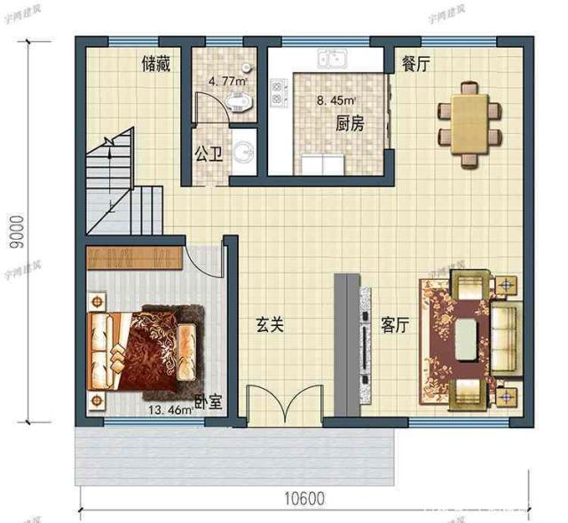 今天，我推薦這種非常大氣和實用的兩層鄉(xiāng)村別墅類型。建造它不僅能挽回面子，還能讓你更加輝煌。