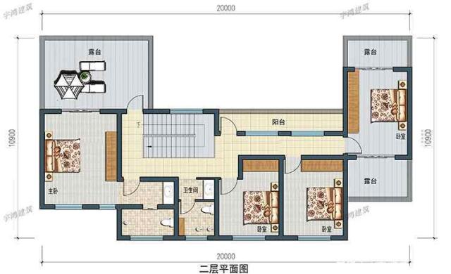 今天，我推薦這種非常大氣和實用的兩層鄉(xiāng)村別墅類型。建造它不僅能挽回面子，還能讓你更加輝煌。