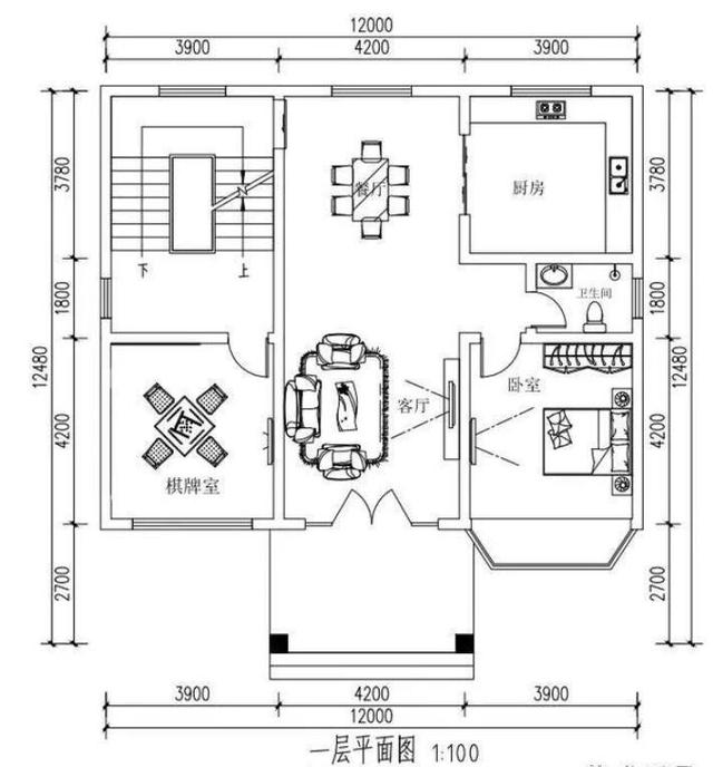 　一棟農(nóng)村自建別墅的實(shí)景是12米寬，二樓有一個(gè)車庫。費(fèi)用是40萬元。值得嗎？