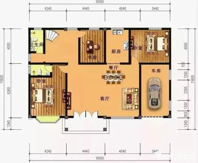 推薦13X11農(nóng)村自建別墅圖紙