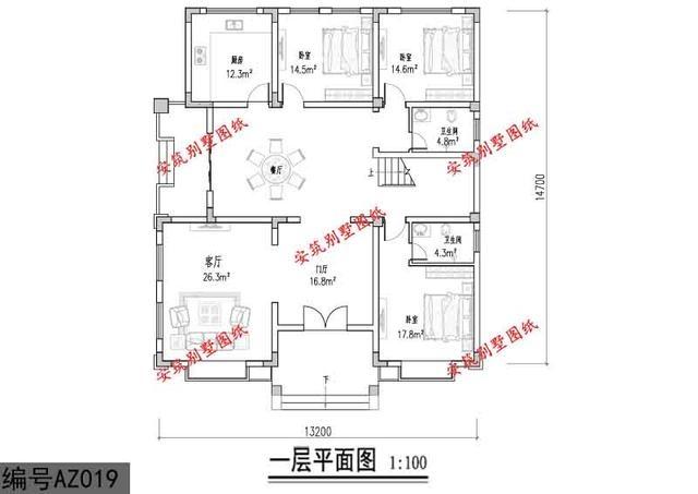 五種農(nóng)村實(shí)用住宅設(shè)計(jì)圖紙