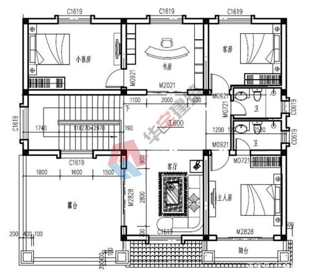 地中海風(fēng)格的兩層半農(nóng)村自建別墅