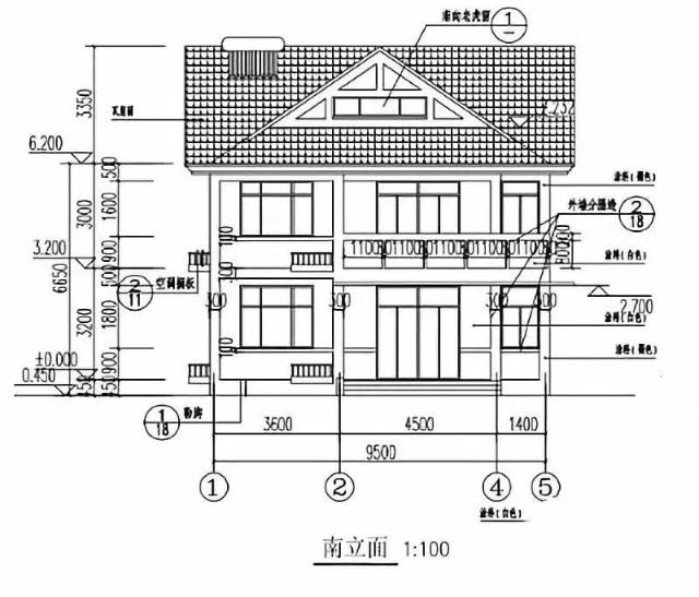 美化市容的兩層農(nóng)村自建建筑圖