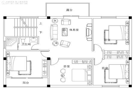 100平方米的小家庭鄉(xiāng)村自建設計圖