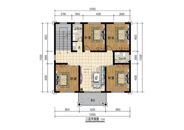 農(nóng)村15萬元二層建筑圖