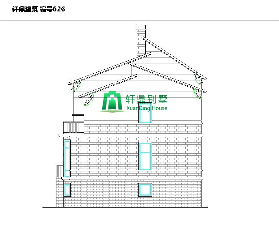 農(nóng)村小戶型有車庫別墅的設(shè)計圖