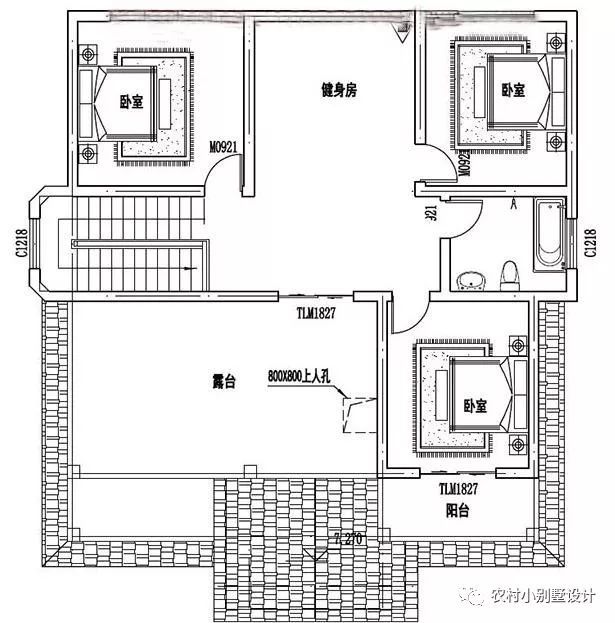 帶車庫(kù)的現(xiàn)代三層住宅設(shè)計(jì)圖