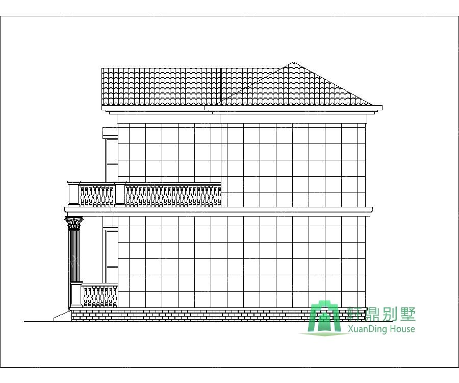 非常漂亮的小二層自建別墅設(shè)計圖