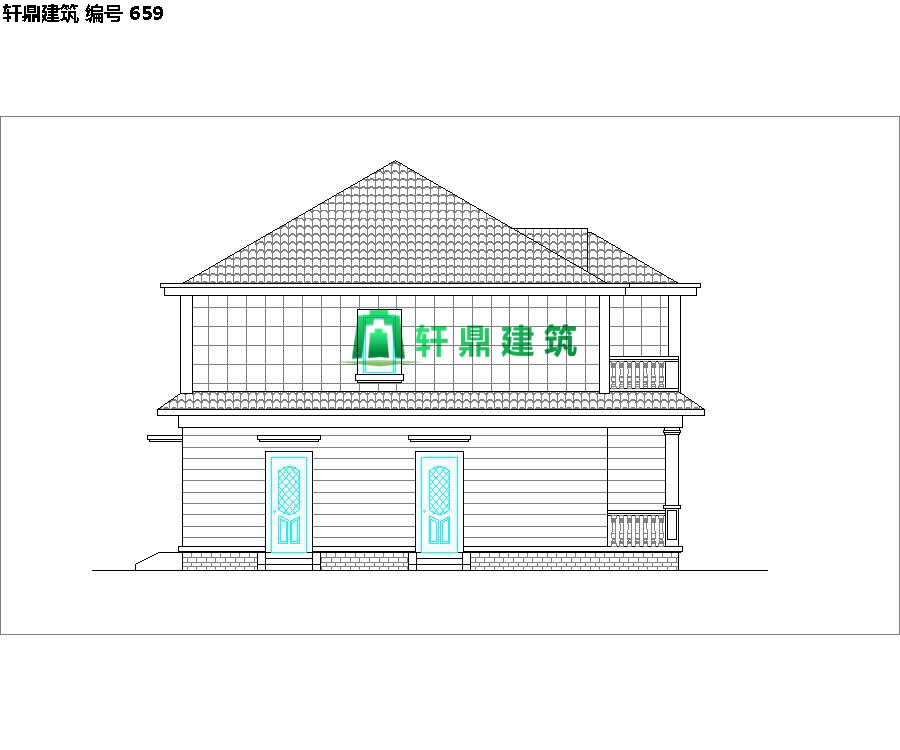 清新小二層自建別墅設(shè)計(jì)施工圖03.jpg