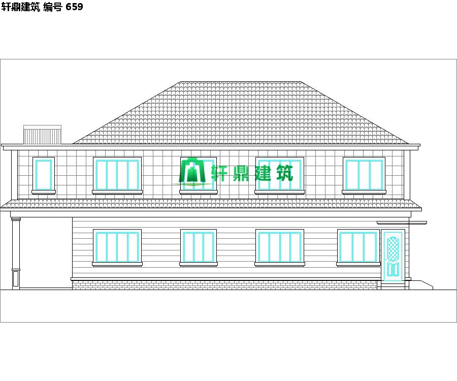 清新小二層自建別墅設(shè)計(jì)施工圖02.jpg