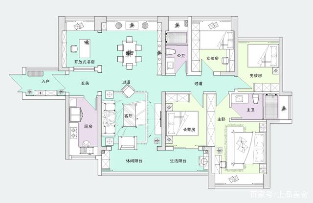 140平方米的新中式風(fēng)格