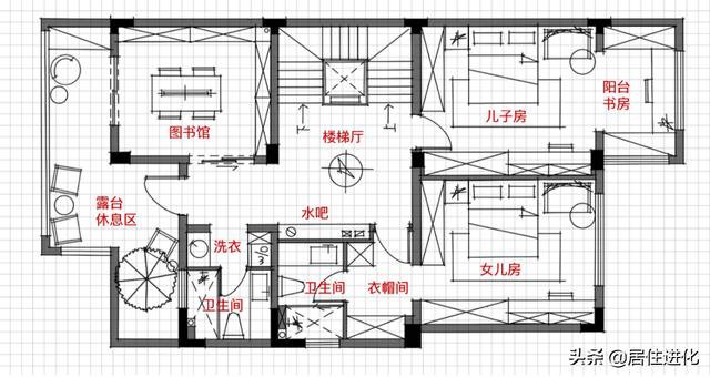 四層樓的自建別墅的效果圖