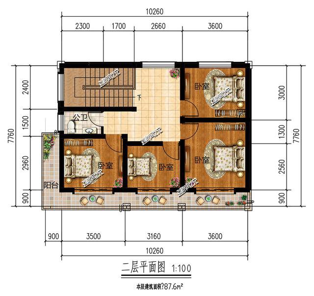 25萬(wàn)兩層別墅效果圖