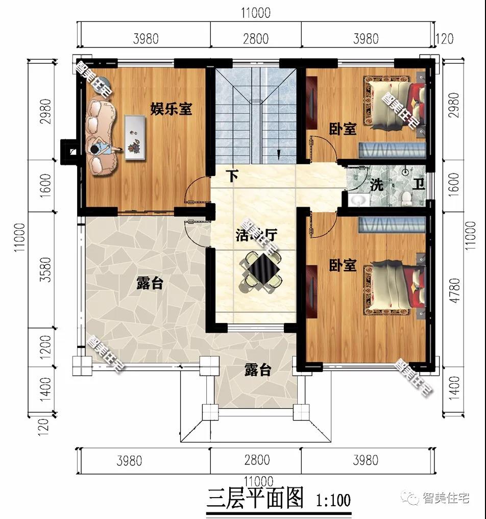 外觀簡約時尚的農(nóng)村別墅設計