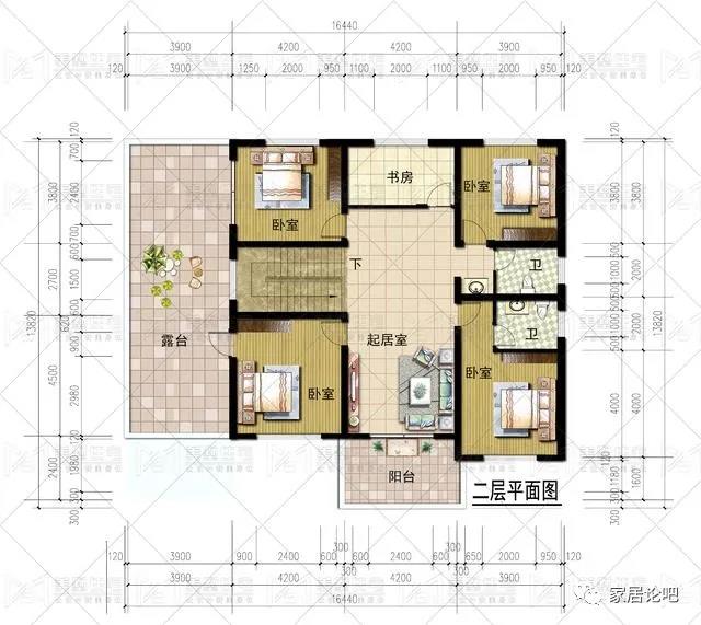 帶車庫(kù)的兩層小樓別墅