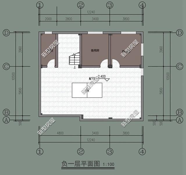 帶陽臺的農村建筑設計圖