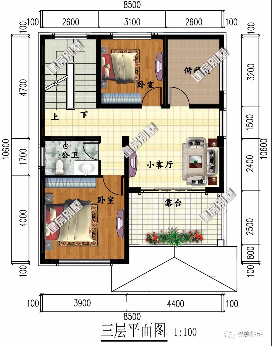 寬度超過8米的鄉(xiāng)村別墅