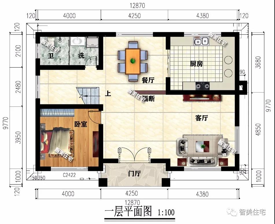 新中國式風格設計的農(nóng)村別墅