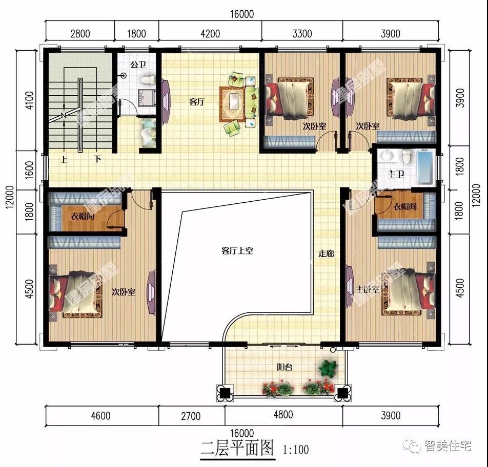 寬16-17米的農(nóng)村別墅