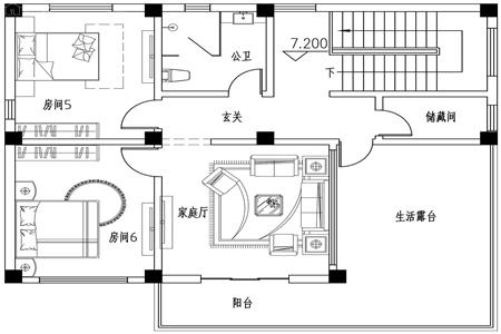 三層樓別墅設(shè)計圖