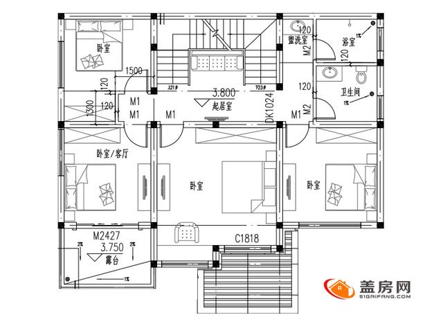 小戶(hù)型現(xiàn)代簡(jiǎn)約風(fēng)格的三層別墅