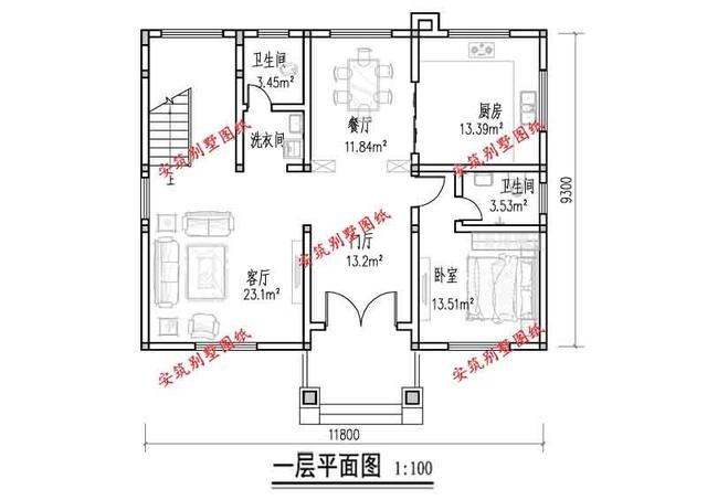 新農(nóng)村的兩層半別墅