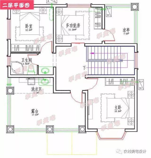 農(nóng)村地區(qū)二層自建平房的設(shè)計(jì)圖紙