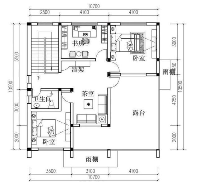 鄉(xiāng)村自建的兩層現(xiàn)代別墅