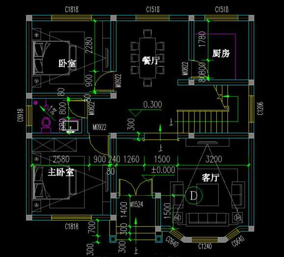 小型自建房屋圖紙