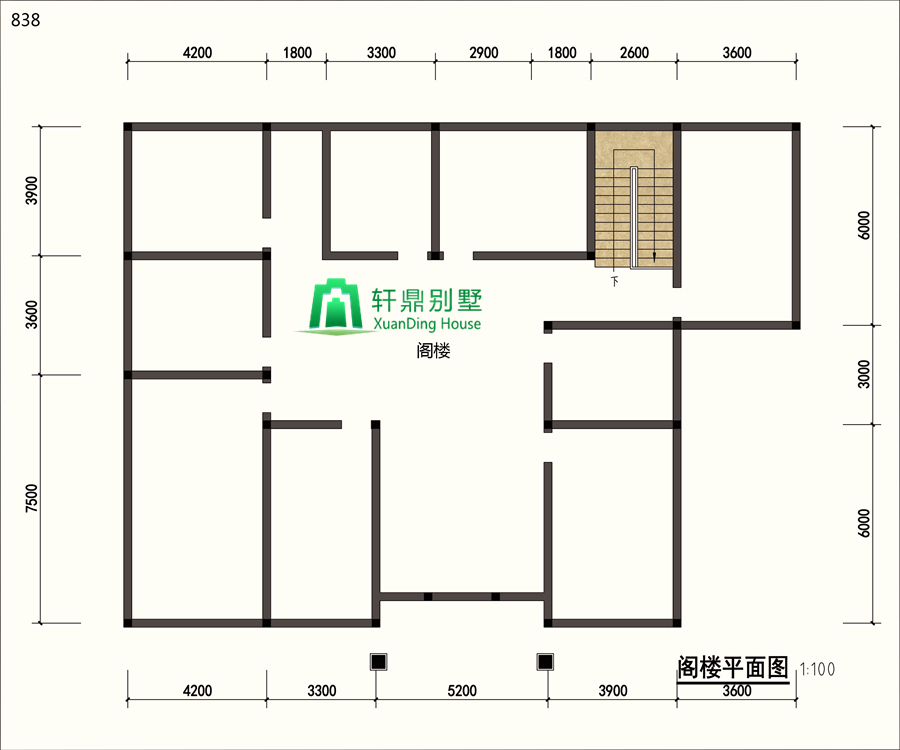 閣樓平面圖